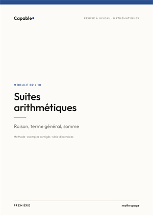 Suites arithmétiques