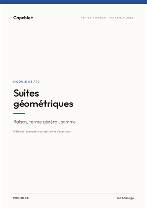 Suites géométriques