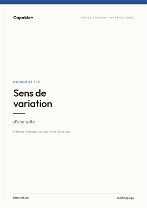 Sens de variation des suites