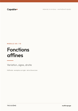 Fonctions affines