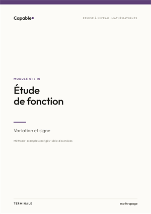 Étude de fonction