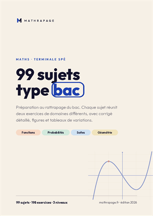 99 annales types - rattrapage du bac Maths
