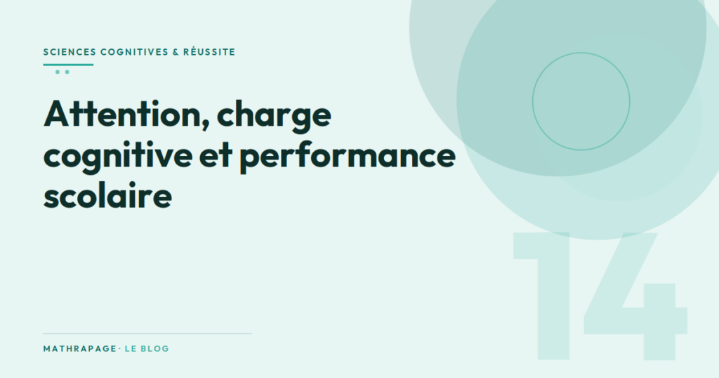 Attention, charge cognitive et performance scolaire